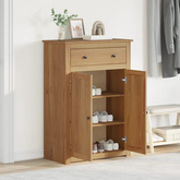 Szafka na buty PANAMA, 80x40x114 cm, lite drewno sosnowe