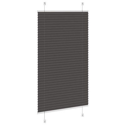 Roleta plisowana czarna 80x150 cm Szerokość tkaniny 79,4 cm