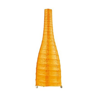 Lampka nocna Buton z abażurem papierowa żółta Candellux