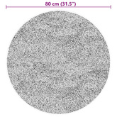 vidaXL Dywan HUARTE z krótkim włosiem, zielony, Ø 80 cm