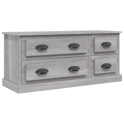 Szafka pod TV, szary dąb sonoma, 100x35,5x45 cm vidaXL
