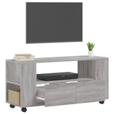 vidaXL Szafka pod TV, szary dąb sonoma, 102x34,5x43 cm