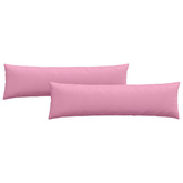 Poduszki na sofę 2 pcs Różowy 145 x 40 cm tkanina