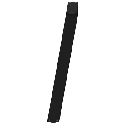 Nogi do stołu jadalnego w kształcie litery U 2 szt. Czarne 70x(72-73) cm Stal