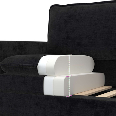 Sofa Czarny 156 x 81 x 87,5 cm Poliester