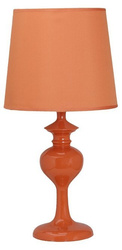Lampka nocna Berkane pomarańczowa z abażurem E14 klasyczna