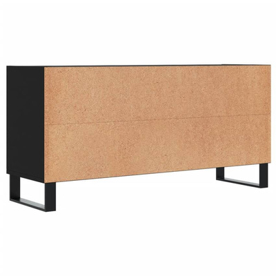 vidaXL Szafka pod TV, czarna, 103,5x30x50 cm, materiał drewnopochodny