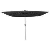 Parasolka ogrodowa Antracyt 295 x 295 x 245 cm Poliester i Stal