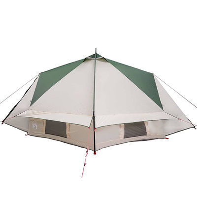 Namiot Teepee dla 8 osób 8-osobowy Zielony i Biały