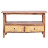 vidaXL Szafka pod TV, 90 x 40 x 50 cm, lite drewno z odzysku