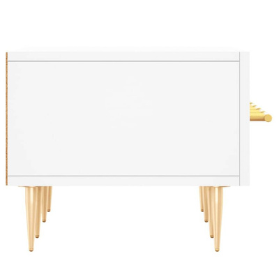 vidaXL Szafka pod TV, biała, 150x36x30 cm, materiał drewnopochodny