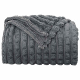 Koce narzutowe 6 pcs Ciemnoszary 240 x 220 cm Polar