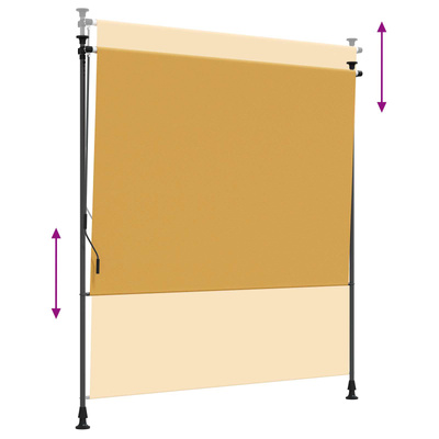Zewnętrzna Roleta Rolkowa piaskowy 100 x 270 cm