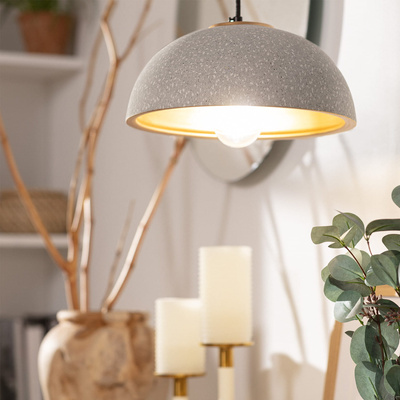 Lampa Wisząca Ceramiczna Kopuła 30cm E27 Abruzzo Ciri