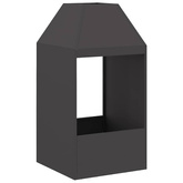 Kominek Czarny 50 x 50 x 100 cm Stal