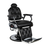 Gabbiano fotel barberski Pietro czarny 133508