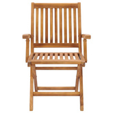 vidaXL Składane krzesła ogrodowe z poduszkami, 6 szt., drewno tekowe