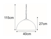 Lampa wisząca witraż K-P162208 z serii TIFANY