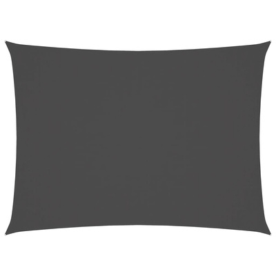 Prostokątny żagiel ogrodowy, tkanina Oxford, 2x3,5 m, antracyt