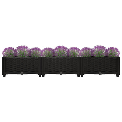 Donica do podniesionej rabaty, 120x40x23 cm, polipropylen