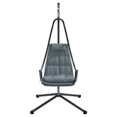 Wiszące krzesło jajo Antracyt 94 x 107 x 196,5 cm Stal