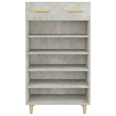 Szafka na buty, szarość betonu, 60x35x105 cm