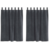 Zasłony zaciemniające 2 pcs Jasnoszary 140 x 140 cm Aksamit