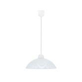 Bronte Lampa Wisząca 1X60W E27 Klosz Biały Z Wzorem