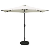 Parasol ogrodowy z oświetleniem LED i podstawą 300 x 300 cm