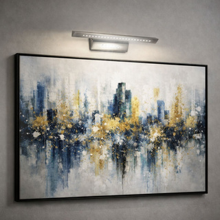 Lampa ścienna kinkiet 7W LED rurka trójkątna z wyłącznikiem satyna FORTE 20-27023