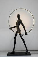 Lampa podłogowa HUMAN ROUND włókno szklane ADANI AD128