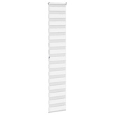 Roleta zebra, biała, szerokość tkaniny 40,9 cm, poliester