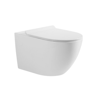 MISKA WC PODWIESZANA, BEZKOŁNIER LIVADIA, Z DESKĄ WOLNOOPAD OKRĄGŁA