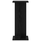 Stojak na rośliny 2 pcs Czarny Dąb 25 x 25,5 x 60,5 cm