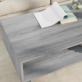 Stolik kawowy Szary Sonoma 100 x 46 x 35 cm Drewno inżynieryjne