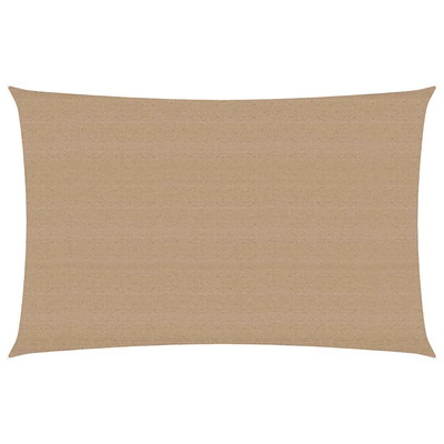 Żagiel przeciwsłoneczny, 160 g/m?, kolor taupe, 3x5 m, HDPE