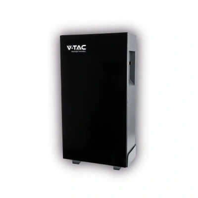 Magazyn Bank Energii V-TAC Biały Szklany Front 16.07kWh 314Ah/51.2V LiFePO4 BMS VT-16076W 10 Lat Gwarancji