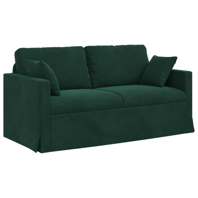 Sofa Ciemna zieleń 158 x 78 x 80 cm Aksamit