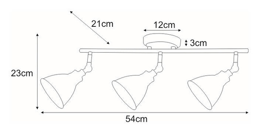 Lampa sufitowa K-8005-3 WH z serii WATSO WHITE KAJA