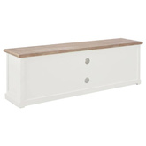 vidaXL Szafka pod TV, biała, 110x30x40 cm, materiał drewnopochodny