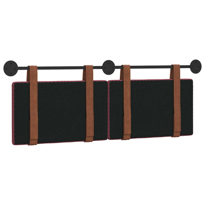 Wisząca Głowa Gładki Czerwone wino 150 x 55 x 5 cm Antyczny PU