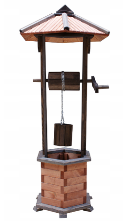 Studnia drewniana ogrodowa 125 cm ST-1