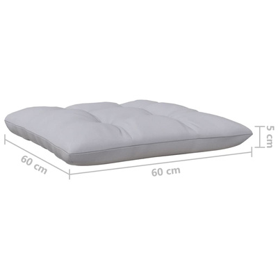 8-cz. zestaw wypoczynkowy do ogrodu, szare poduszki, sosnowy