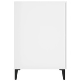 Biurko białe z połyskiem, 140x50x75 cm, materiał drewnopochodny vidaXL