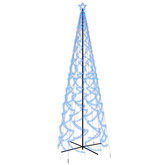 vidaXL Choinka stożkowa, 1400 niebieskich diod LED, 160x500 cm