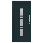 Drzwi Frontowe 98 x 208 cm PVC antracytowy