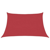 Żagiel przeciwsłoneczny, 160 g/m?, czerwony, 3/4x2 m, HDPE