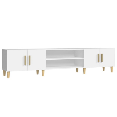 vidaXL Szafka pod TV, biała, 180x31,5x40 cm, materiał drewnopochodny