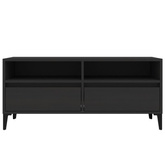 vidaXL Szafka pod TV, czarna, 100x34,5x44,5cm, materiał drewnopochodny