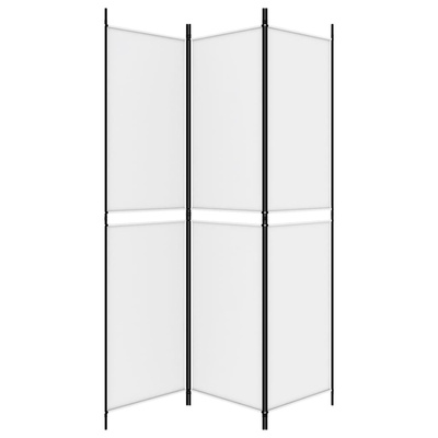 3-panelowy, biały,150x200 cm, tkanina Parawan